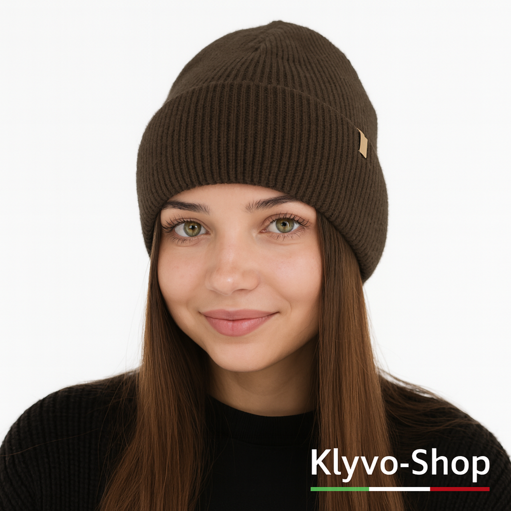 TAHOE- Berretto Donna Invernale in Lana – Maglia a Coste, Caldo ed Elegante