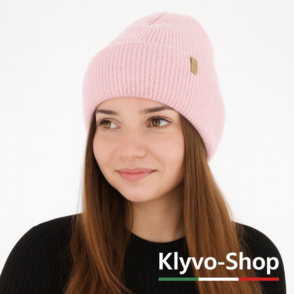 TAHOE- Berretto Donna Invernale in Lana – Maglia a Coste, Caldo ed Elegante