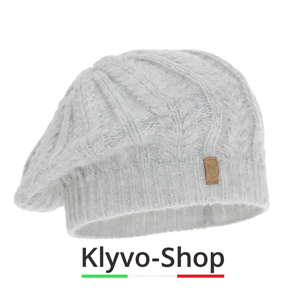 SENJA – Damen-Wintermütze aus Merina-Wollmischung – Elegant, warm, weich