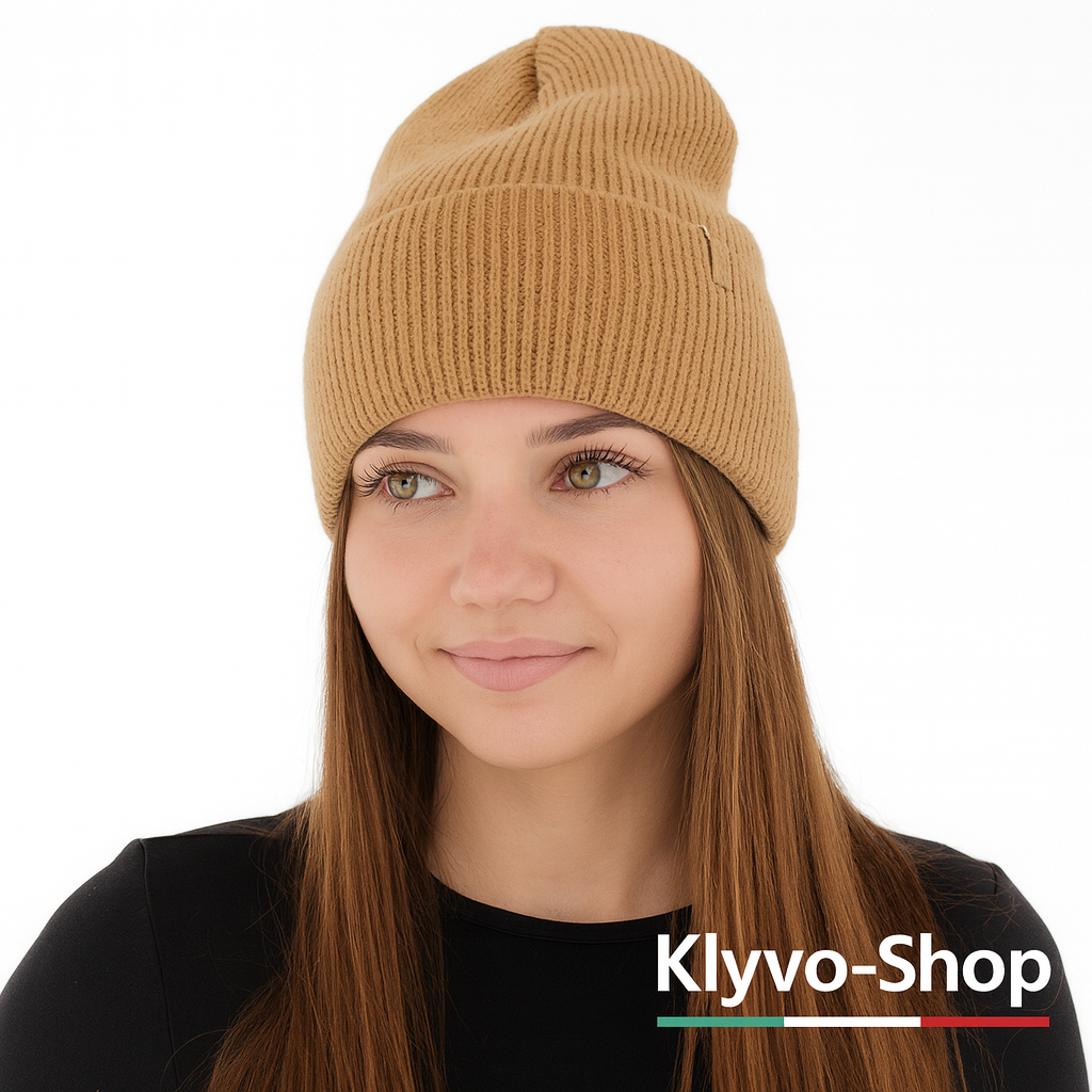 TAHOE- Berretto Donna Invernale in Lana – Maglia a Coste, Caldo ed Elegante