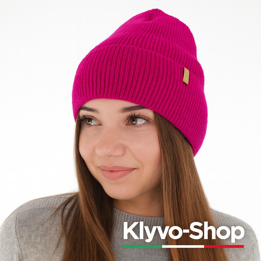 TAHOE- Berretto Donna Invernale in Lana – Maglia a Coste, Caldo ed Elegante