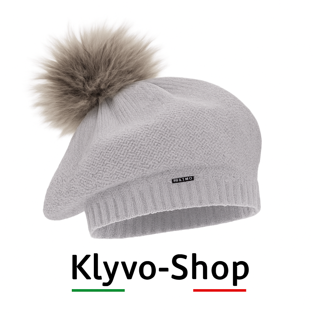 BONNIE - Wintermütze aus Merinowolle für Damen mit Bommel