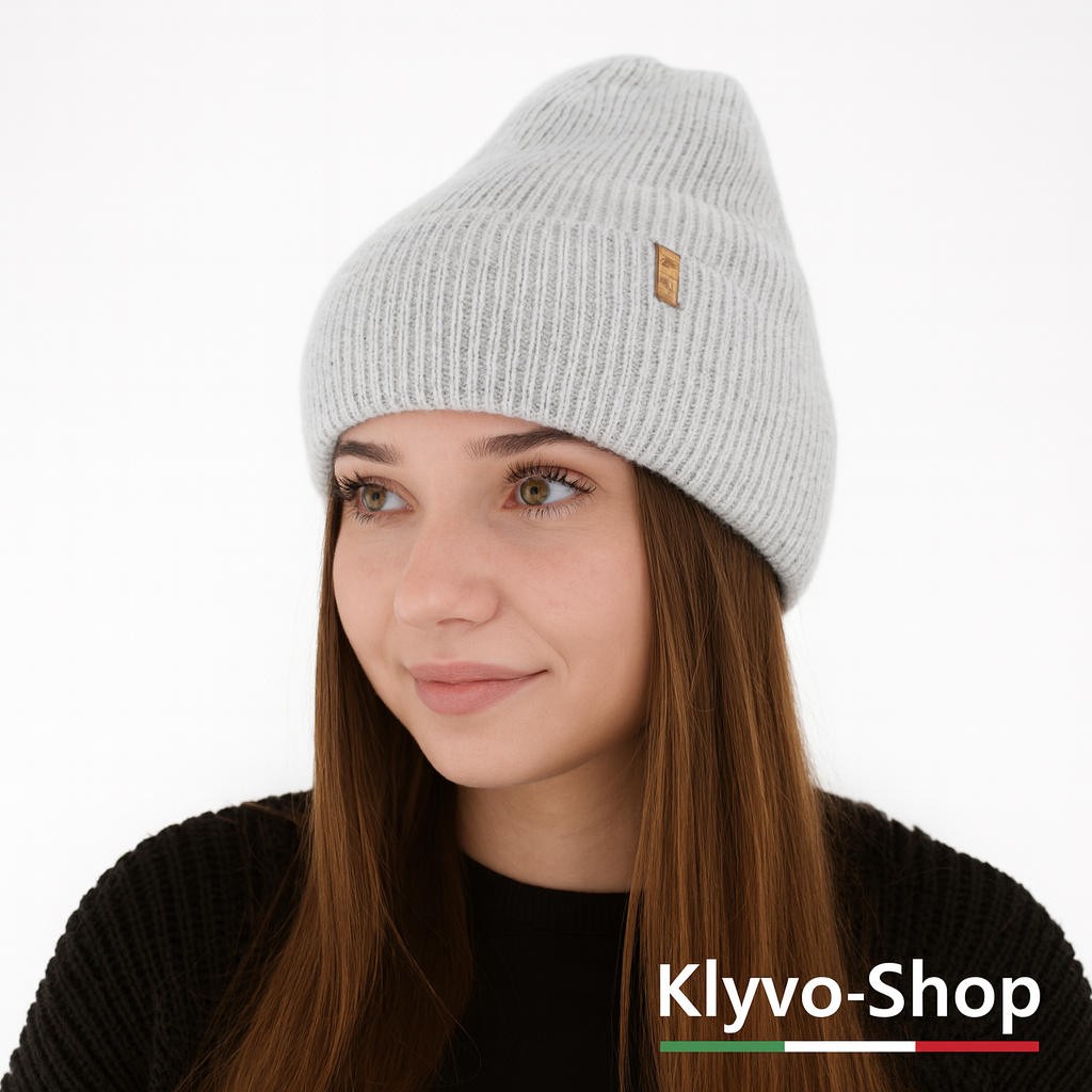 TAHOE- Berretto Donna Invernale in Lana – Maglia a Coste, Caldo ed Elegante