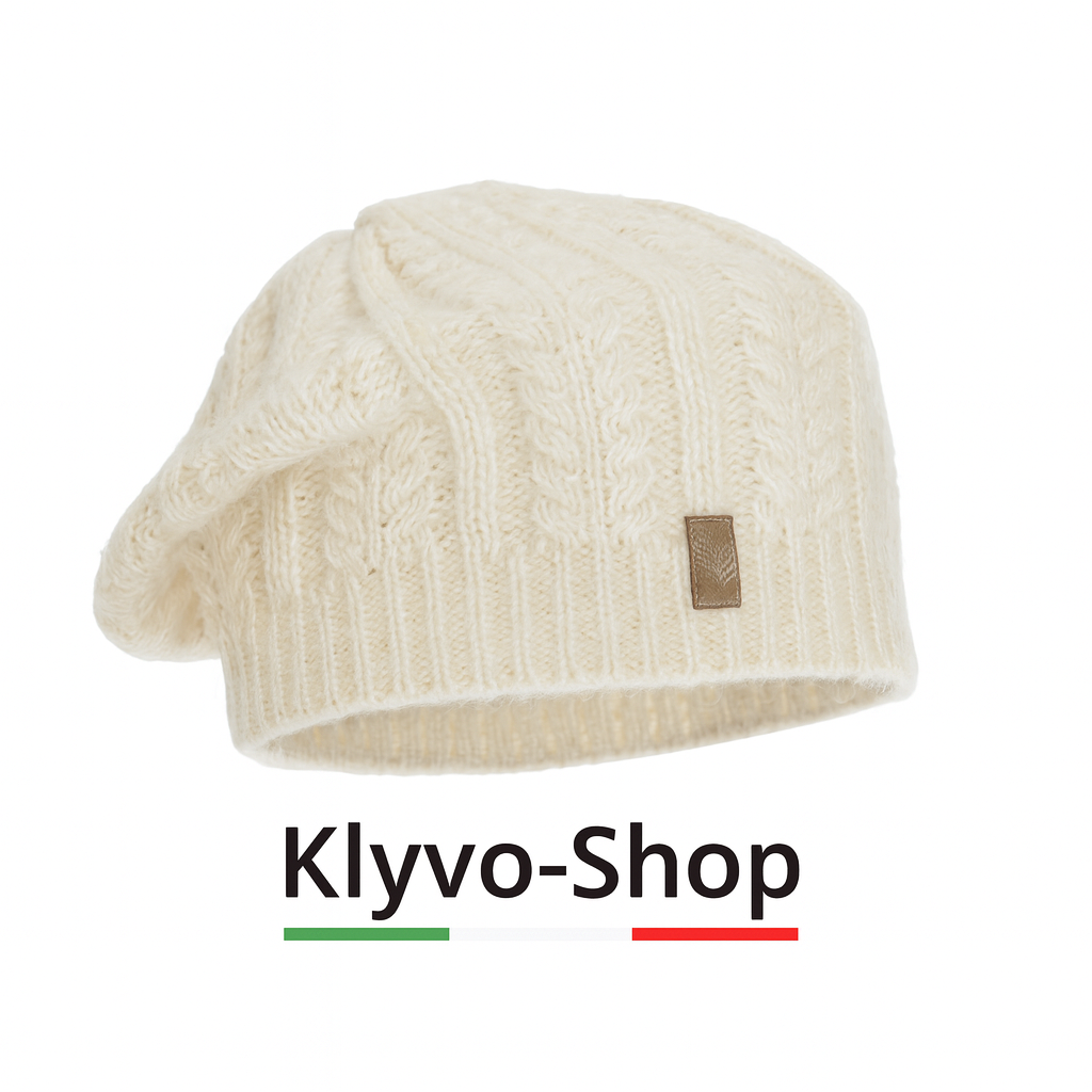 SENJA – Damen-Wintermütze aus Merina-Wollmischung – Elegant, warm, weich