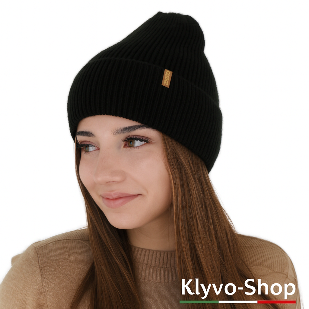 TAHOE- Berretto Donna Invernale in Lana – Maglia a Coste, Caldo ed Elegante