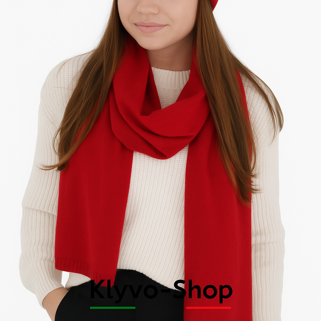 IRENIA - Sciarpa donna  in lana merino e cashmere – Lusso, morbidezza e calore per l’inverno