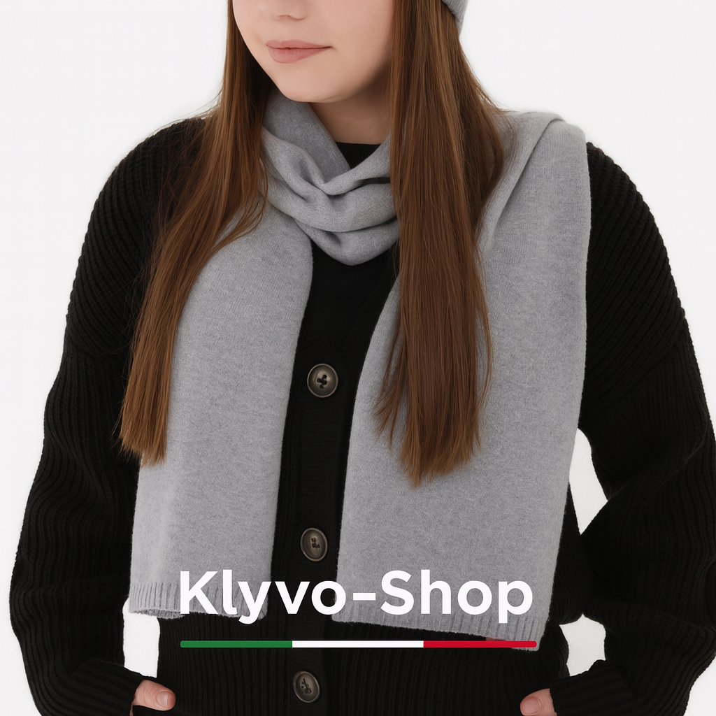 IRENIA - Sciarpa donna  in lana merino e cashmere – Lusso, morbidezza e calore per l’inverno