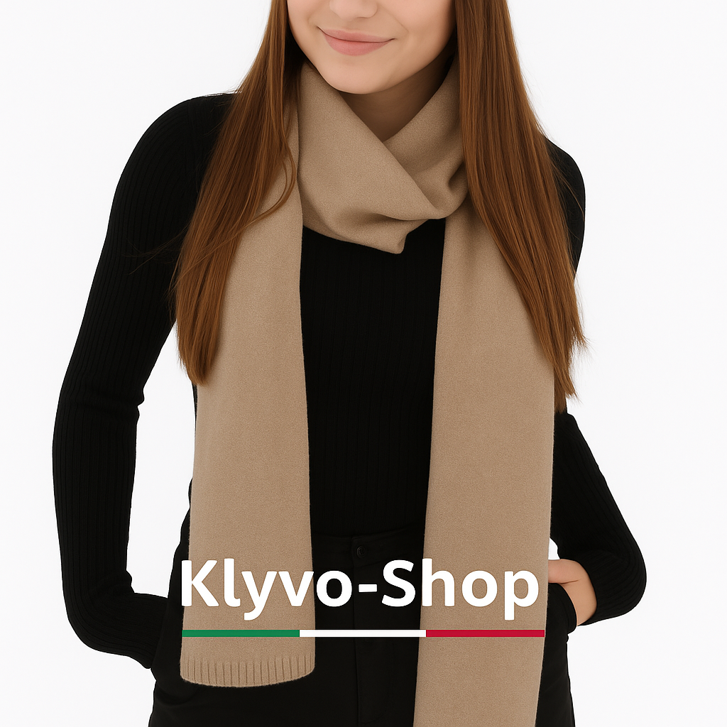IRENIA - Sciarpa donna  in lana merino e cashmere – Lusso, morbidezza e calore per l’inverno