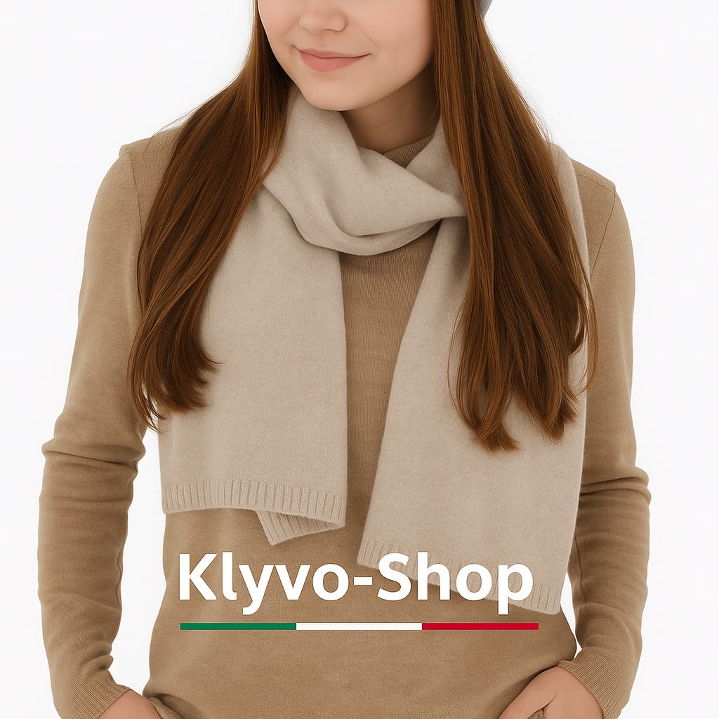 IRENIA - Sciarpa donna  in lana merino e cashmere – Lusso, morbidezza e calore per l’inverno