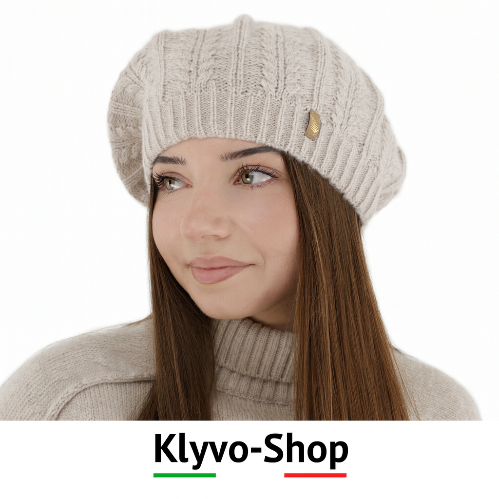 SENJA – Damen-Wintermütze aus Merina-Wollmischung – Elegant, warm, weich