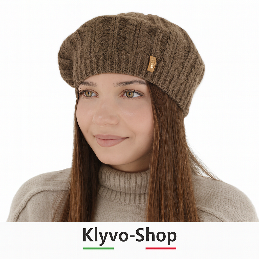 SENJA – Damen-Wintermütze aus Merina-Wollmischung – Elegant, warm, weich