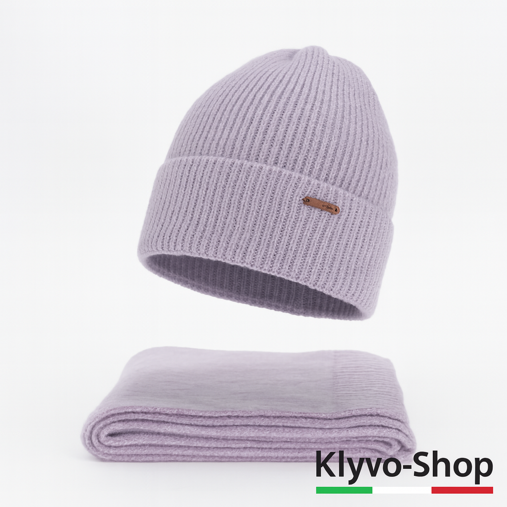 SEALA-Set Inverno Donna – Berretto e sciarpa in maglia morbida, Acrilico misto lana.