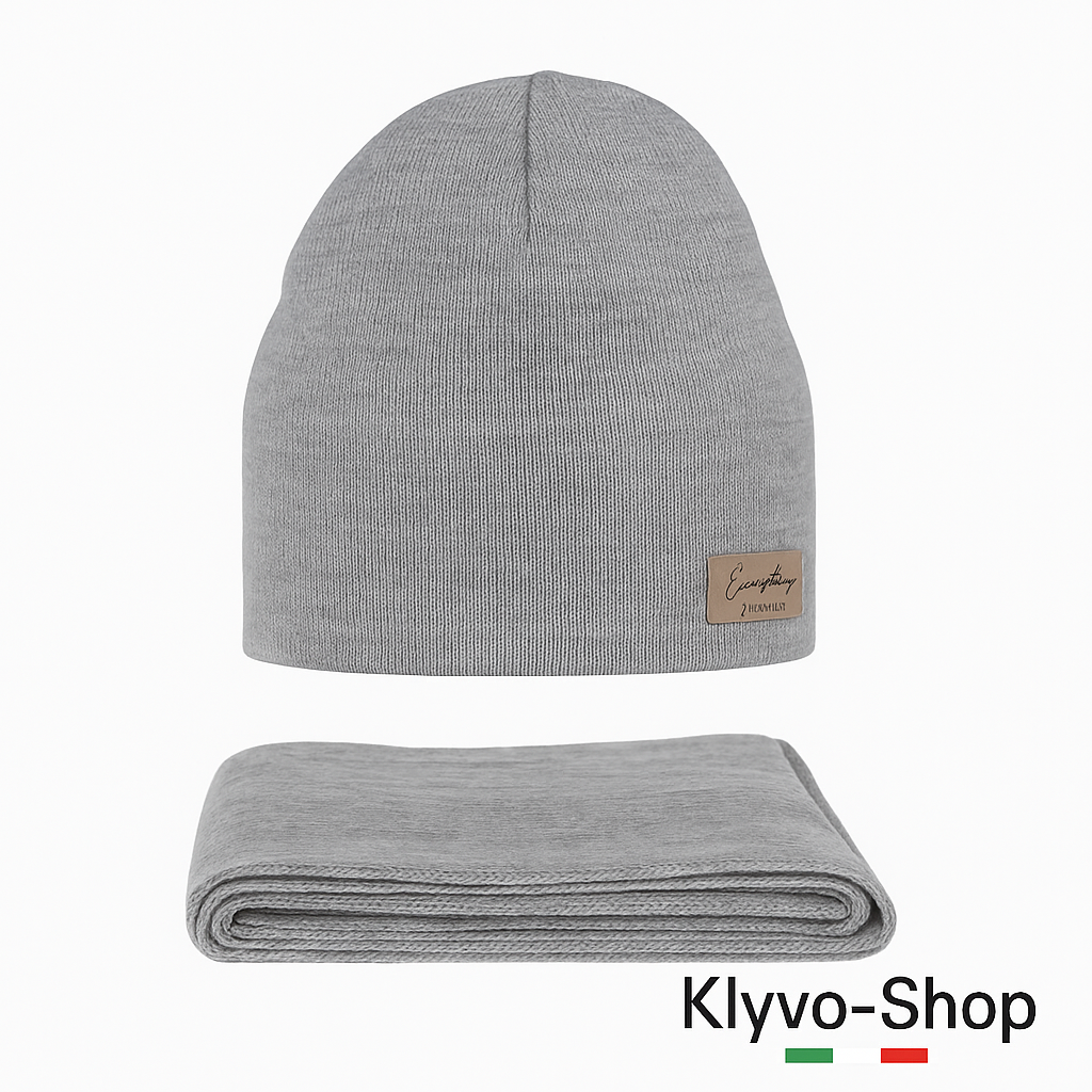 ZULA Damen-Set aus Acrylhut und Schal – Frühling/Herbst