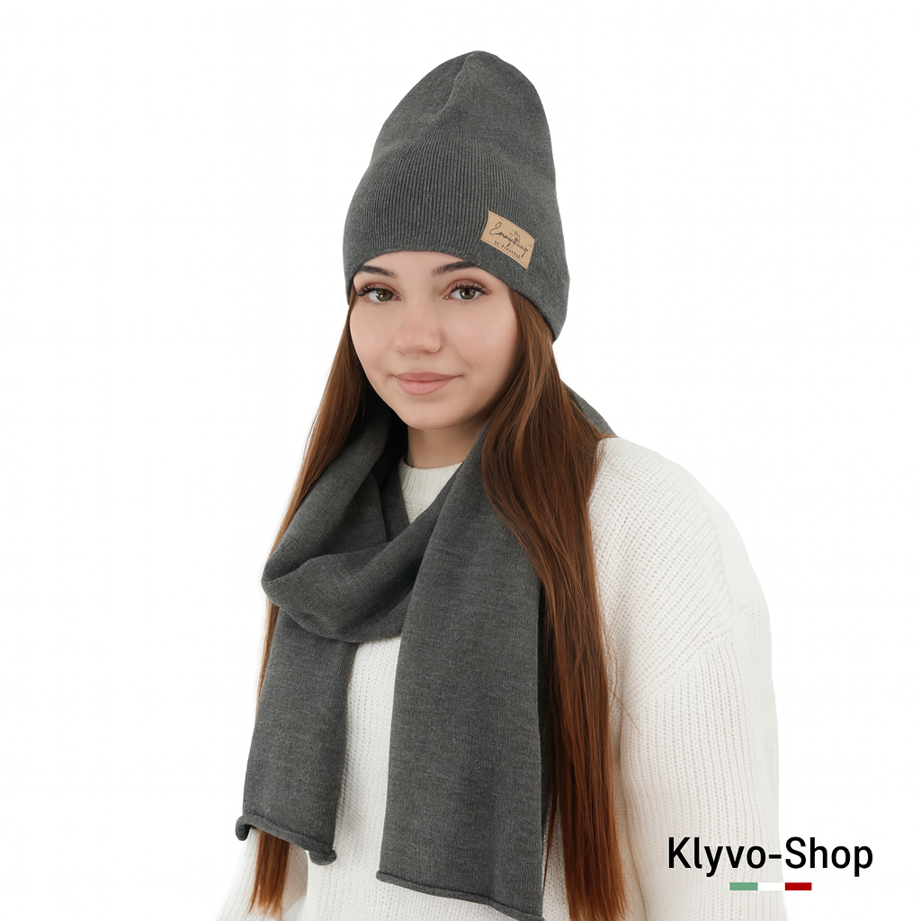 ZULA Damen-Set aus Acrylhut und Schal – Frühling/Herbst