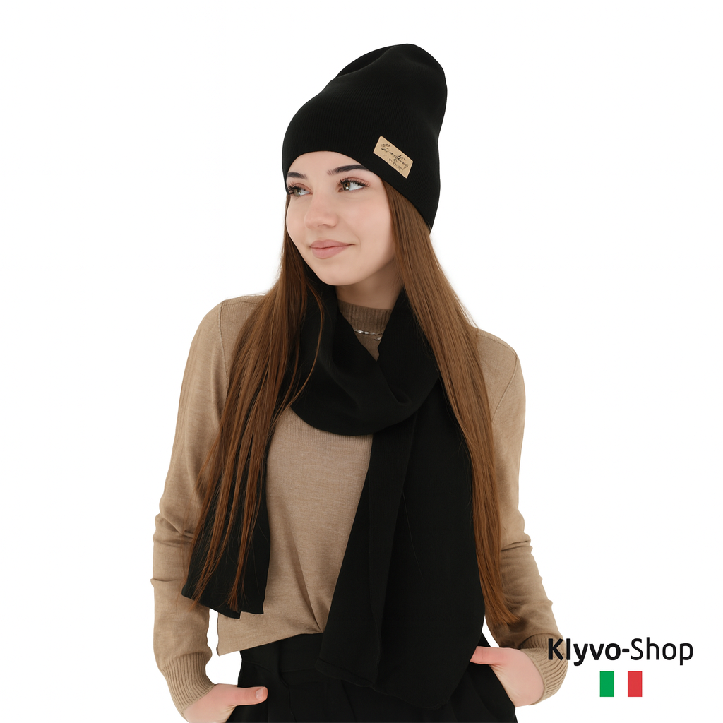 ZULA Damen-Set aus Acrylhut und Schal – Frühling/Herbst