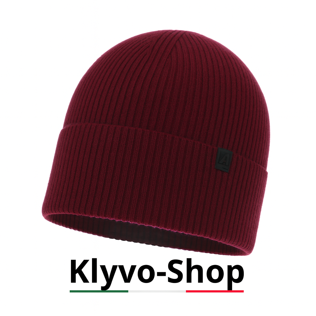 AZURYT-Berretto Uomo lana Merino – Berretto Invernale Elegante e Caldo