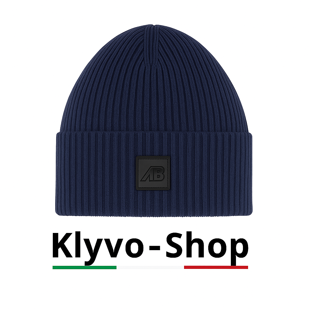 Gorro de hombre Matias de lana merino extrafina 100% – Gris, ligero de canalé y elástico (primavera/otoño/invierno)