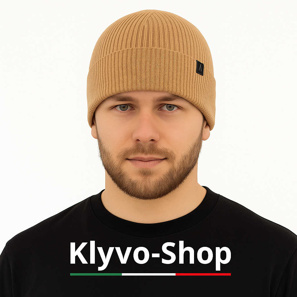 AZURYT-Berretto Uomo lana Merino – Berretto Invernale Elegante e Caldo