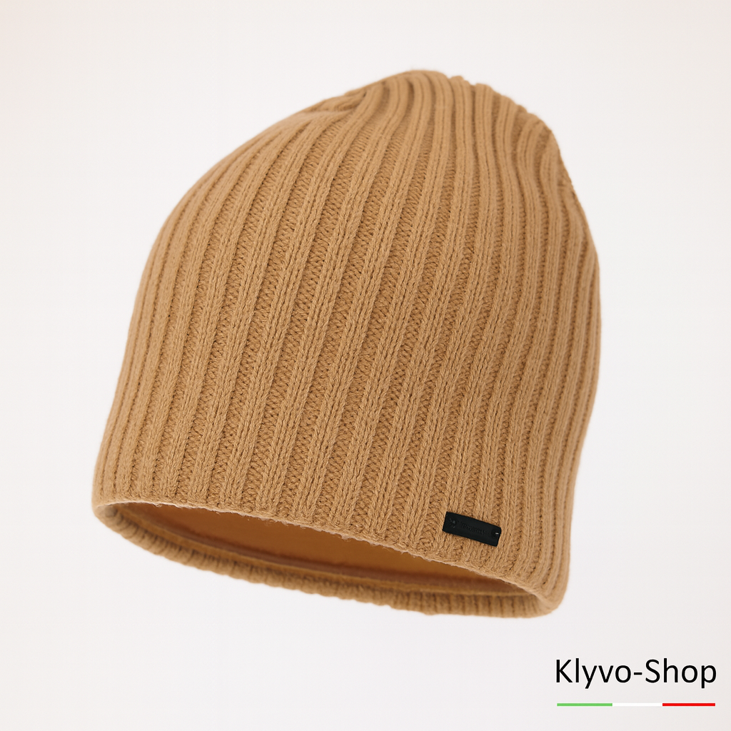 Women's Winter Hat with Merino Wool Insole and Fleece Lining – Elegant Grey