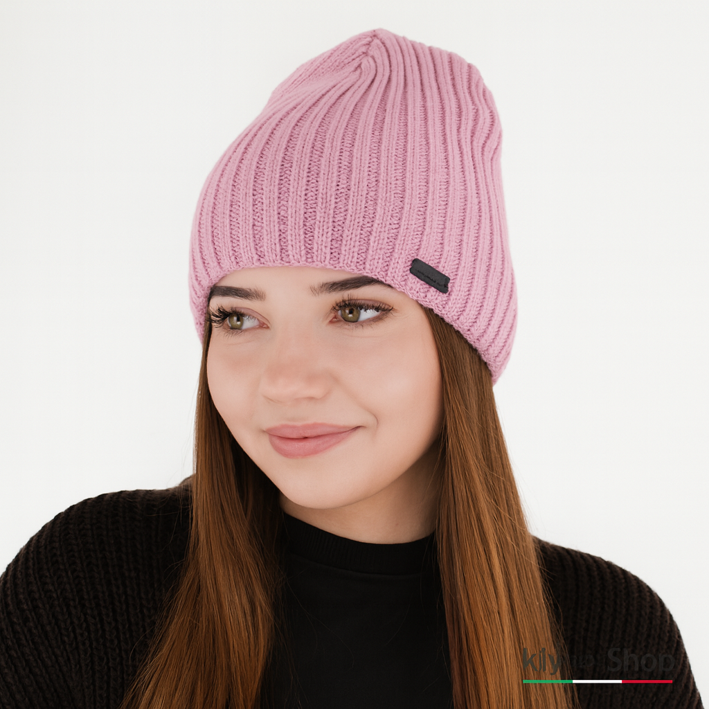 Women's Winter Hat with Merino Wool Insole and Fleece Lining – Elegant Grey