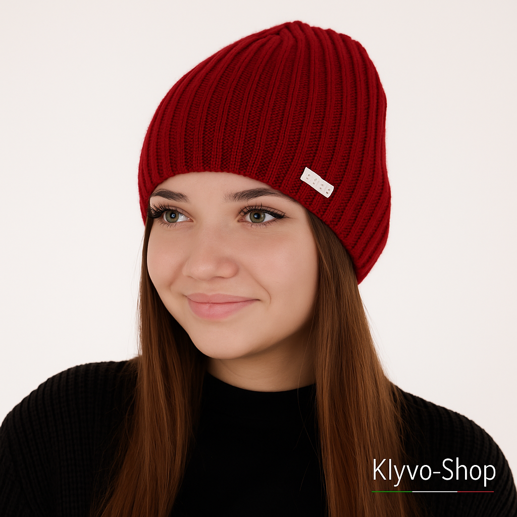 Women's Winter Hat with Merino Wool Insole and Fleece Lining – Elegant Grey