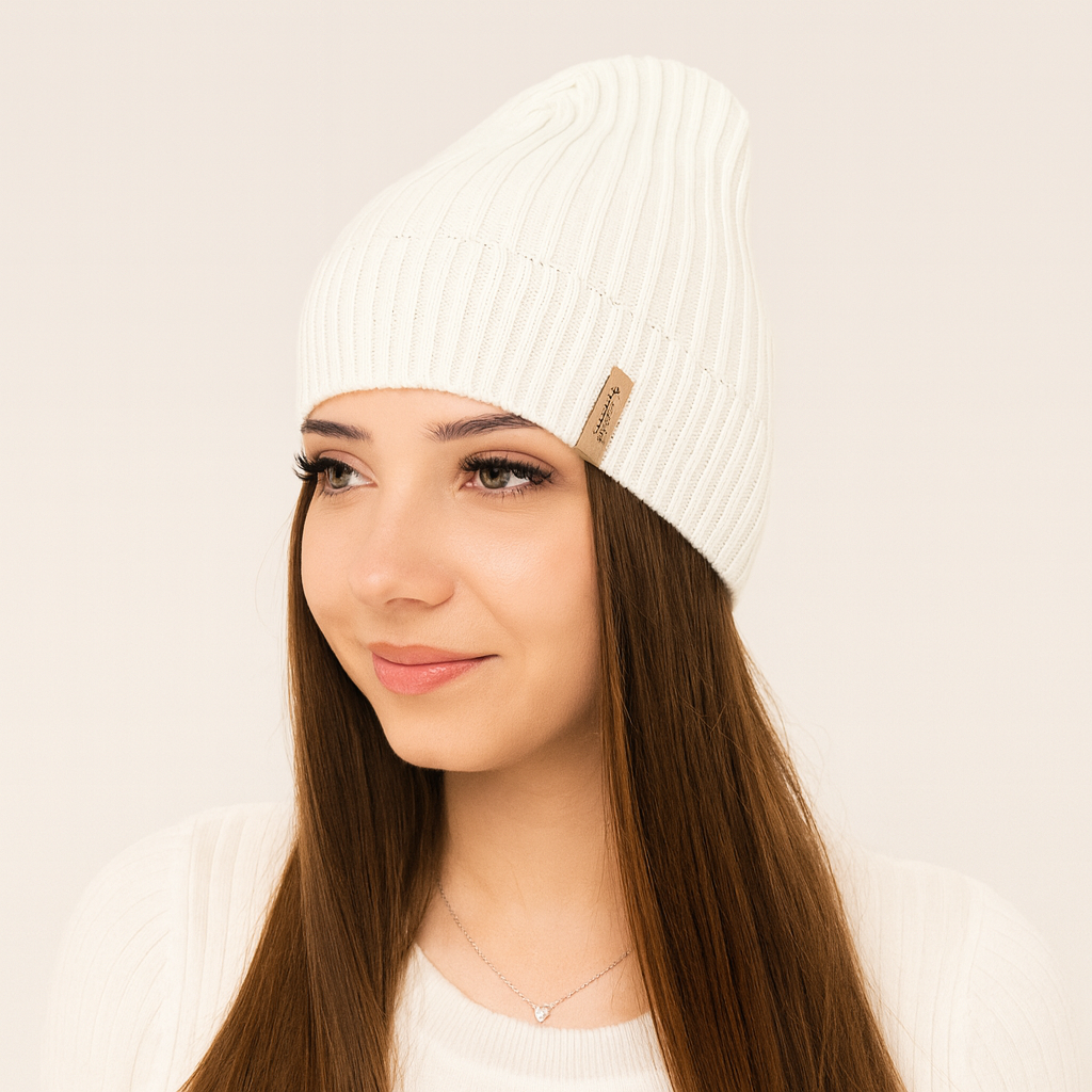 MIRONA - Berretto Donna in Cotone e Acrilico – Leggero, Traspirante ed Elegante per Primavera e Autunno