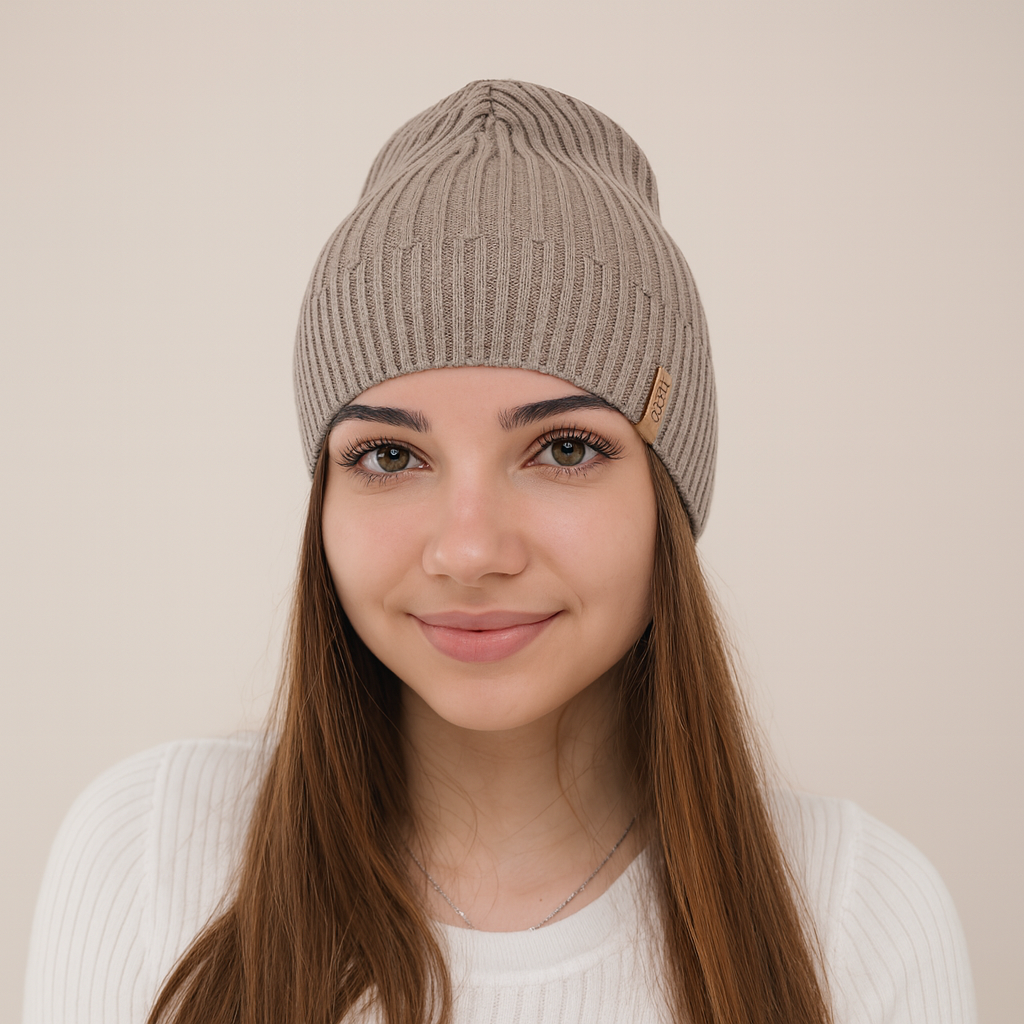 MIRONA - Berretto Donna in Cotone e Acrilico – Leggero, Traspirante ed Elegante per Primavera e Autunno