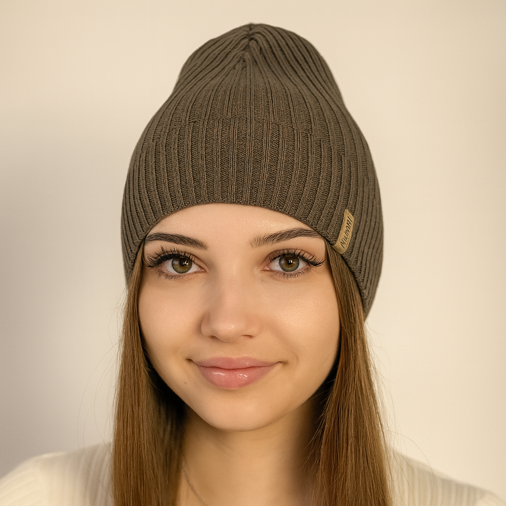 MIRONA - Berretto Donna in Cotone e Acrilico – Leggero, Traspirante ed Elegante per Primavera e Autunno