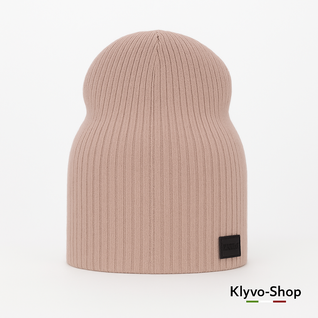 MERCI - Berretto Donna in maglia a coste – leggero, elastico e alla moda per primavera e autunno