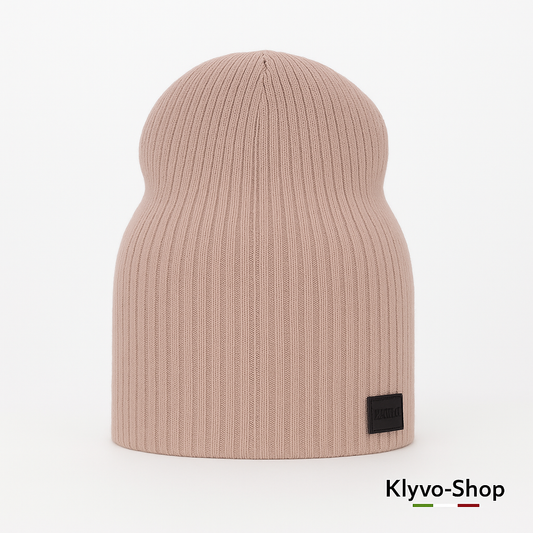 MERCI - Berretto Donna in maglia a coste – leggero, elastico e alla moda per primavera e autunno