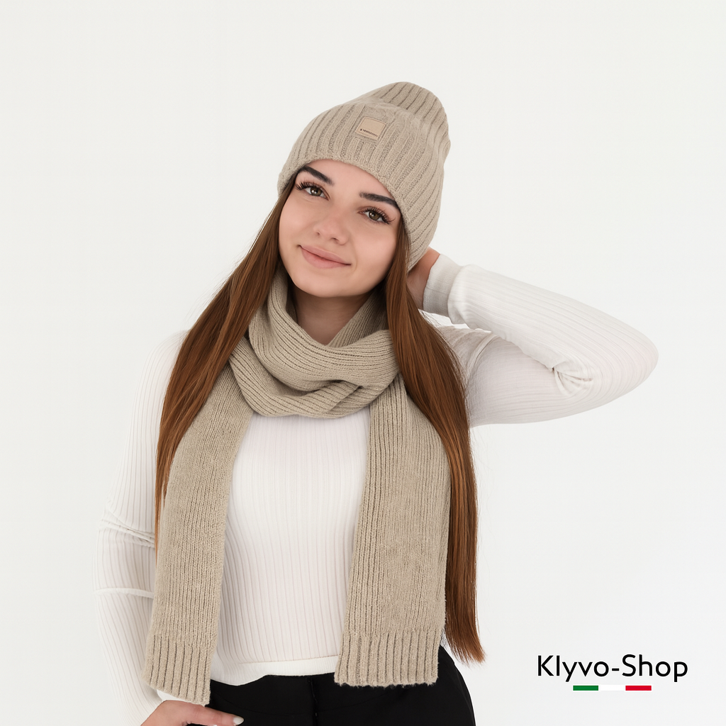 Loretta Women's Merino Wool Scarf – Elegance and Warmth for Winter