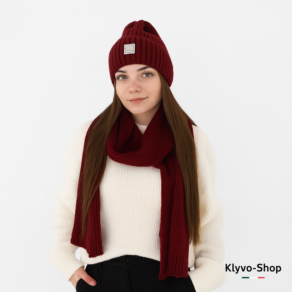 Loretta Women's Merino Wool Scarf – Elegance and Warmth for Winter