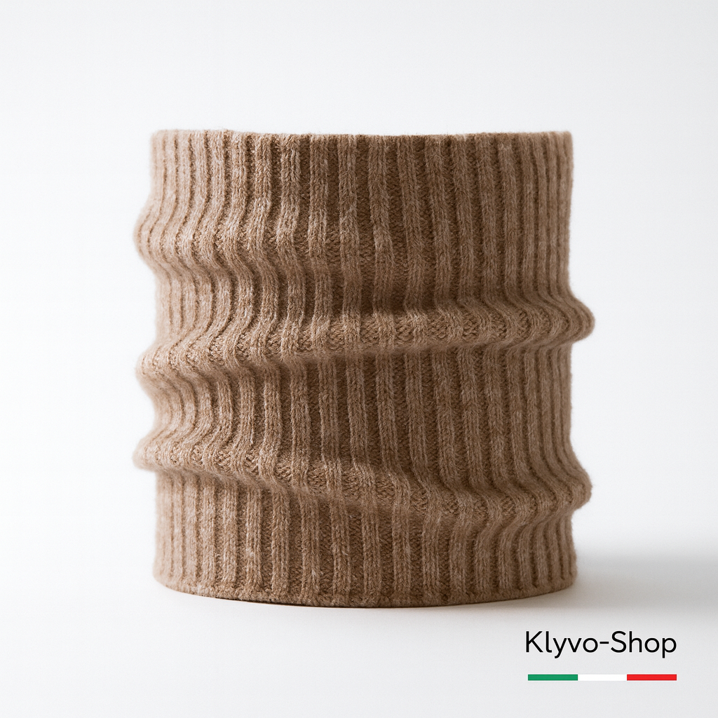 BESTA Uomo - Sciarpa tubolare, misto acrilico-lana-poliestere-Invernale.