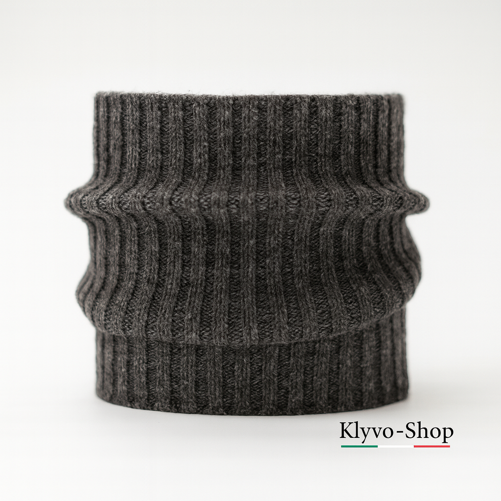 BESTA Uomo - Sciarpa tubolare, misto acrilico-lana-poliestere-Invernale.