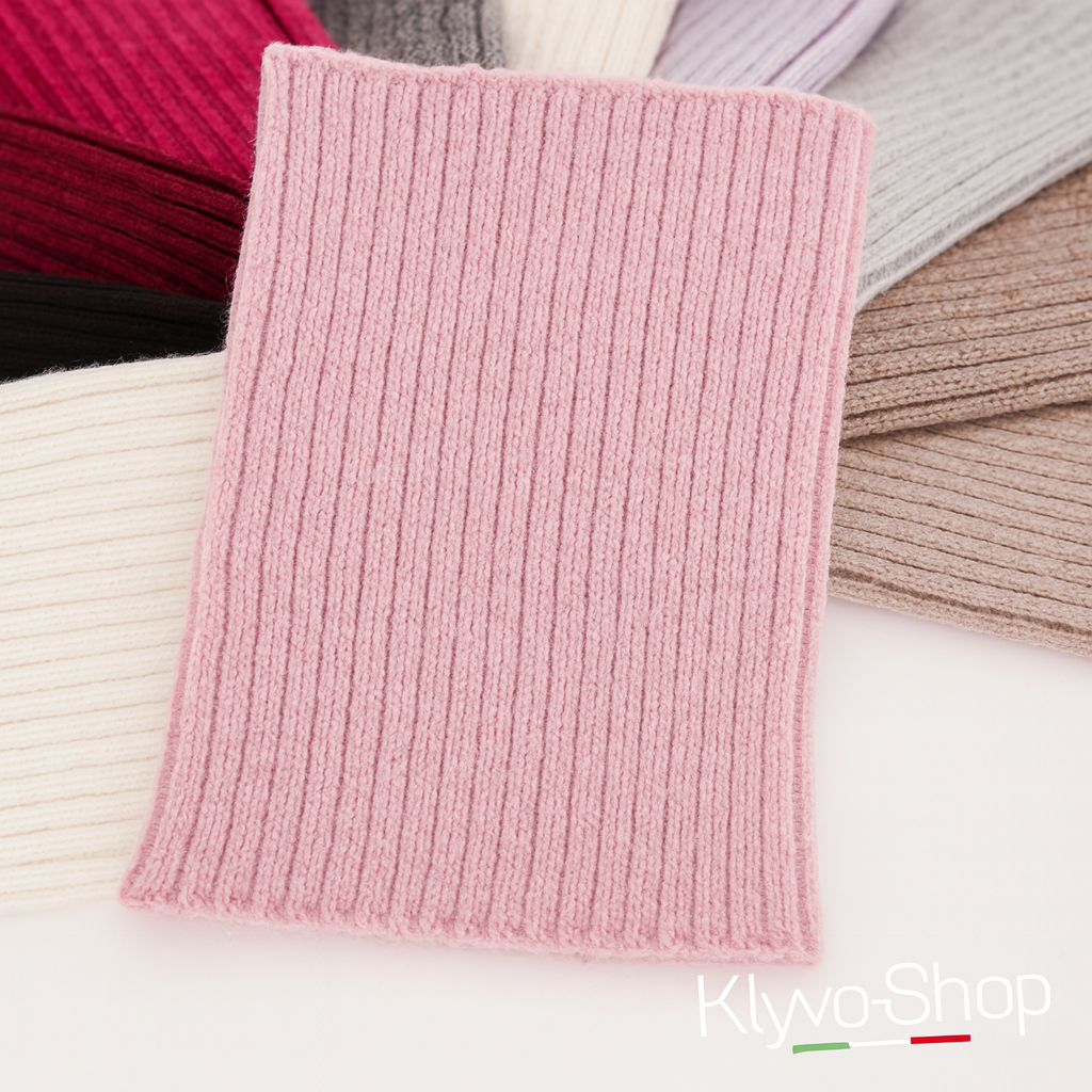 BESTA Donna -Sciarpa ad anello in lana merino – calda, elegante e morbida