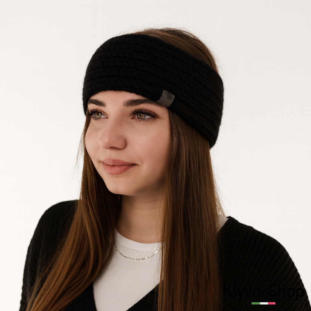Alexis Women's Winter Headband in Rib Knit – Warm, Elegant and Elastic