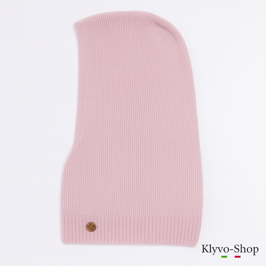 Kiruna Damen-Sturmhaube aus Merinowolle und Kaschmir – warm, elegant und weich.