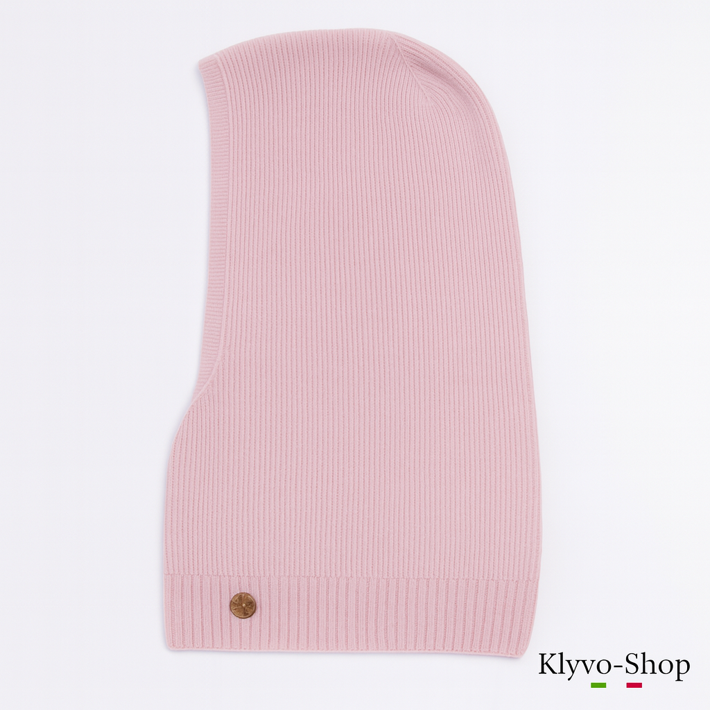 Kiruna Damen-Sturmhaube aus Merinowolle und Kaschmir – warm, elegant und weich.