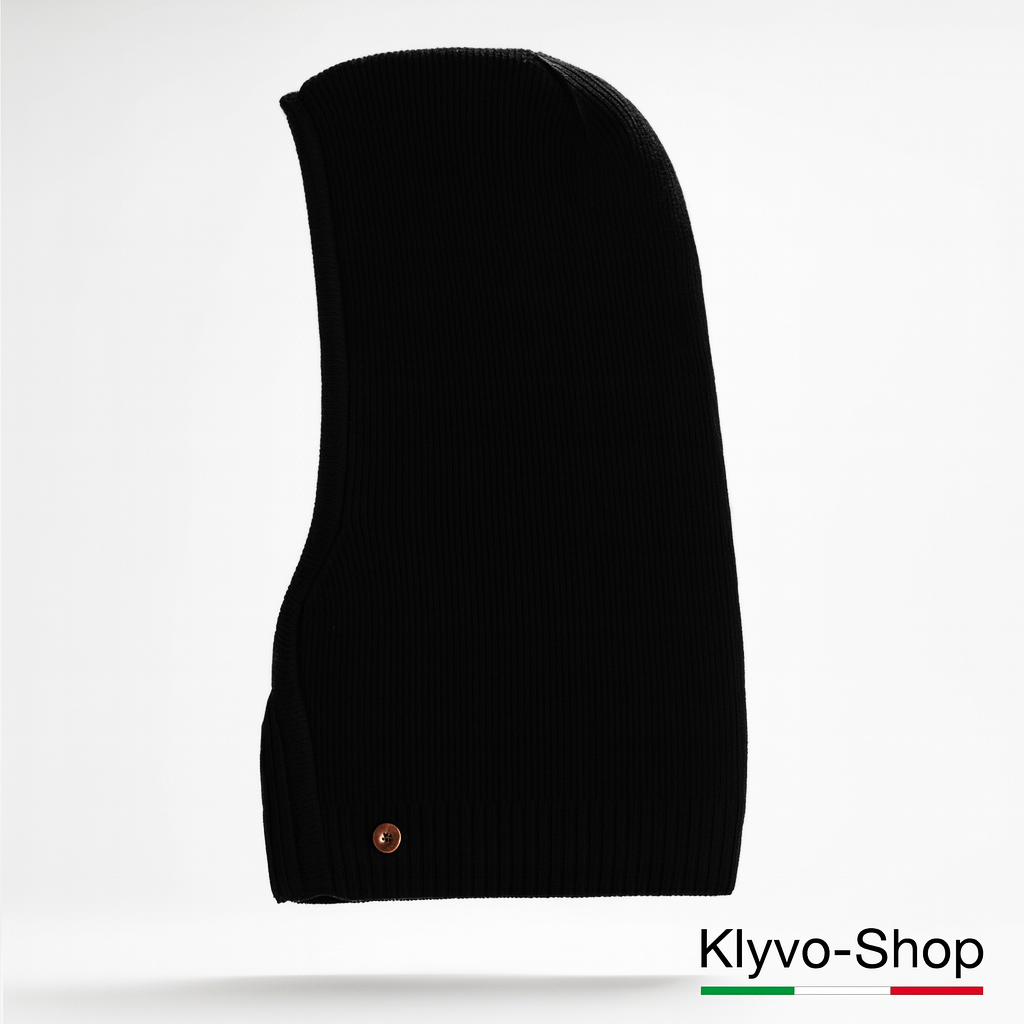 Kiruna Damen-Sturmhaube aus Merinowolle und Kaschmir – warm, elegant und weich.