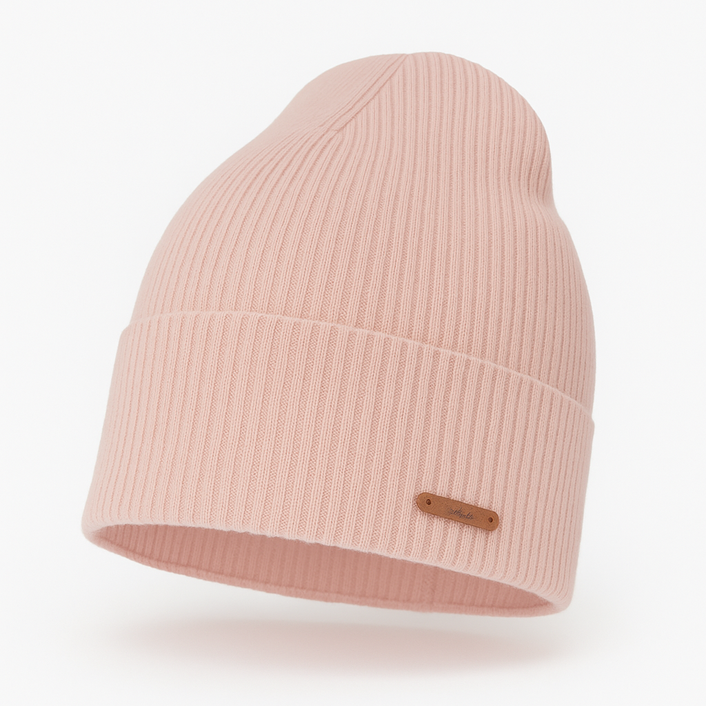 Flerra Damenmütze aus 100% extrafeiner Merinowolle in Beige – Elegant und warm für den Winter