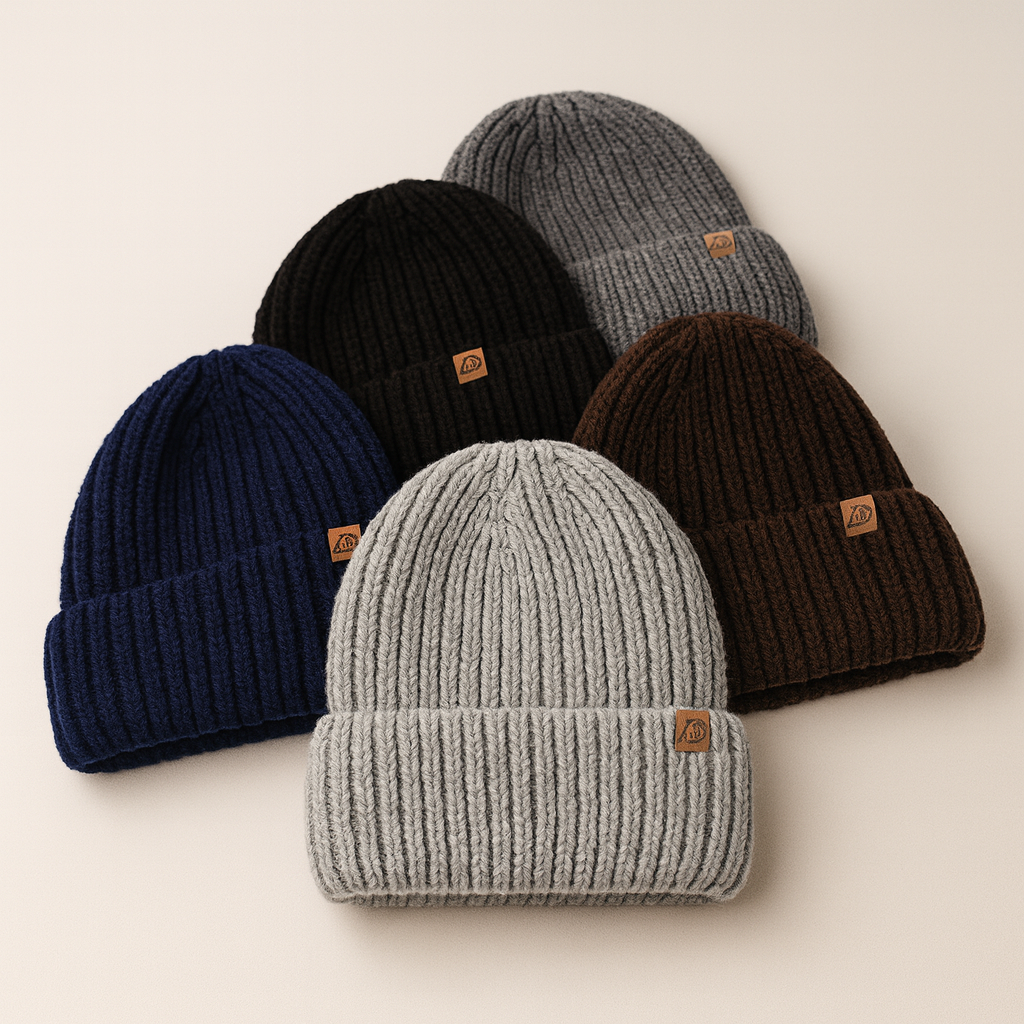 BERNO - Berretto Uomo, 100% Lana Merino extrafine-Invernale.