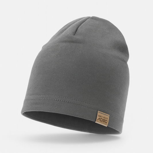 Bremus Men's Cotton Hat – Grey, Stretchy and Breathable (Spring/Autumn)