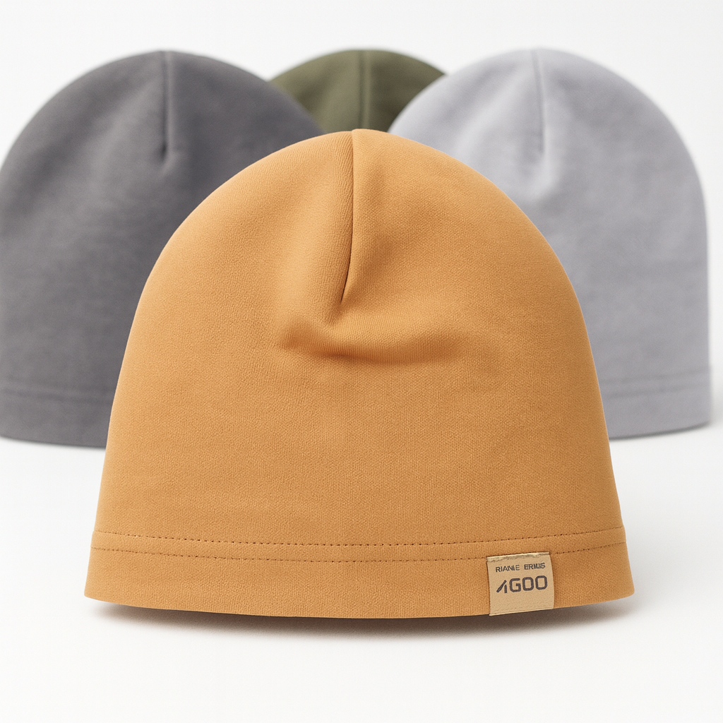 Bremus Men's Cotton Hat – Grey, Stretchy and Breathable (Spring/Autumn)